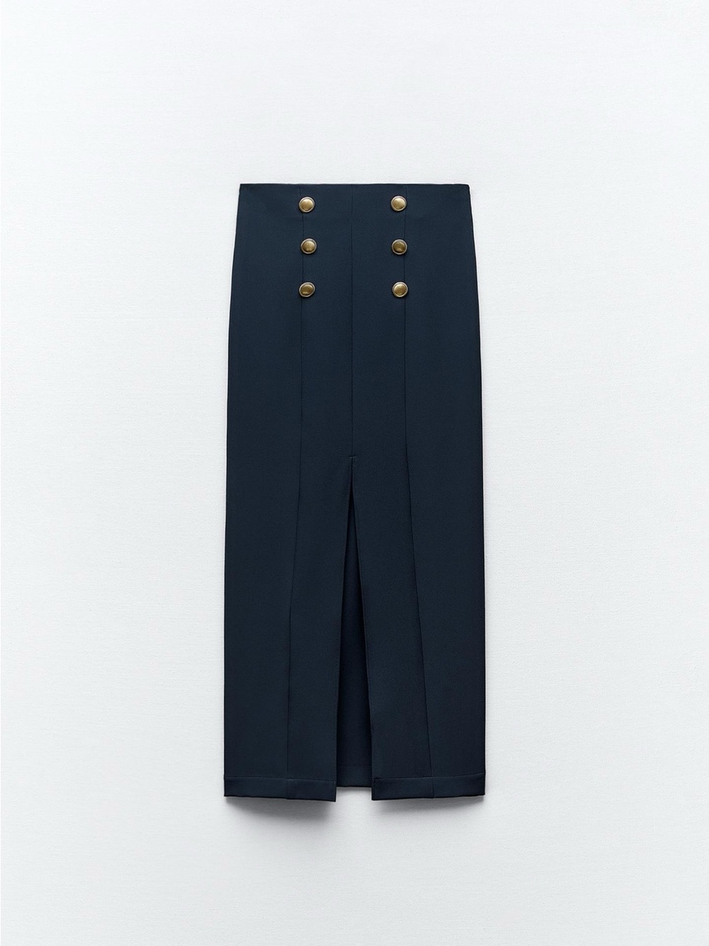 Zara Blue Midi Skirt